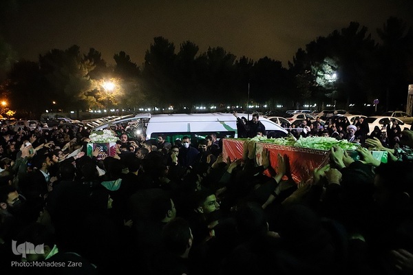 مراسم وداع با شهدای حافظ امنیت در مشهد