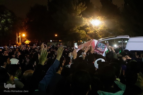 مراسم وداع با شهدای حافظ امنیت در مشهد