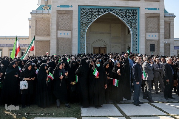 تشییع شهدای مدافع امنیت در دانشگاه فردوسی مشهد