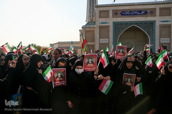 تشییع شهدای مدافع امنیت در دانشگاه فردوسی مشهد