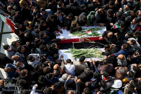 تشییع شهدای مدافع امنیت در دانشگاه فردوسی مشهد