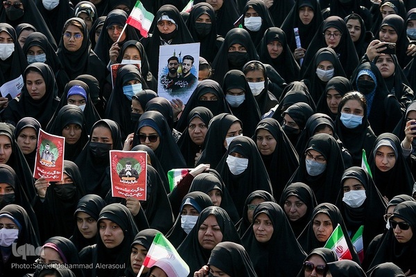 تشییع شهدای مدافع امنیت در دانشگاه فردوسی مشهد