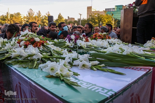 مراسم وداع با شهدای امنیت اصفهان