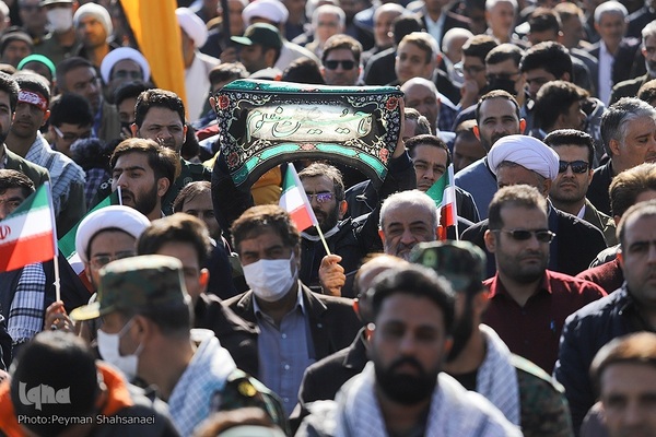 تشییع شهدای حادثه ترویستی اصفهان