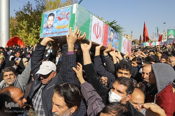 تشییع شهدای حادثه ترویستی اصفهان