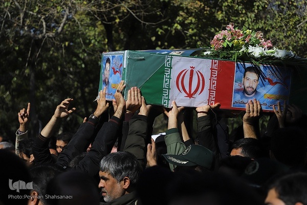 تشییع شهدای حادثه ترویستی اصفهان