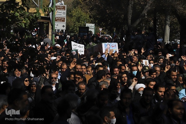 تشییع شهدای حادثه ترویستی اصفهان