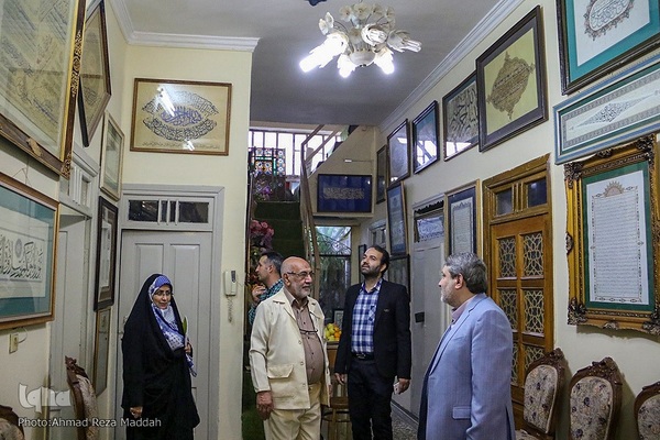 دیدار مدیرعامل قرآنی ایکنا با استاد «محمد نعمتی» کاتب قرآن