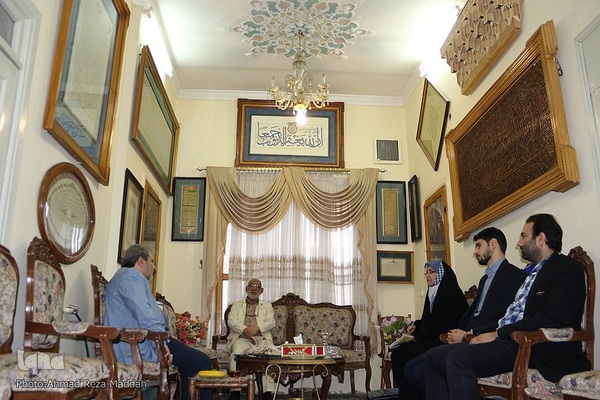 دیدار مدیرعامل قرآنی ایکنا با استاد «محمد نعمتی» کاتب قرآن