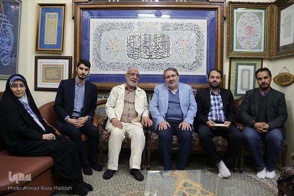 دیدار مدیرعامل قرآنی ایکنا با استاد «محمد نعمتی» کاتب قرآن