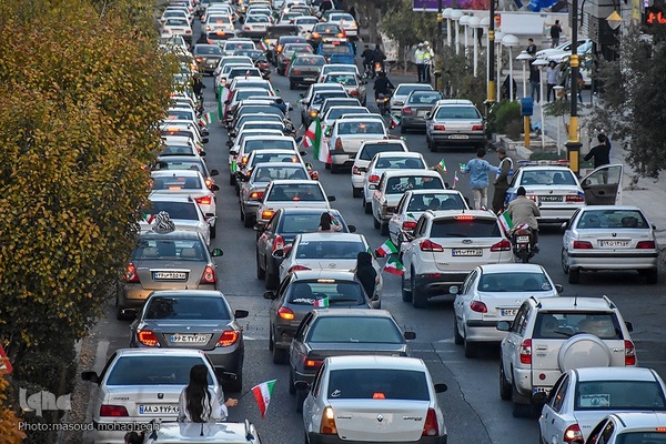 جشن پیروزی تیم ملی در سمنان