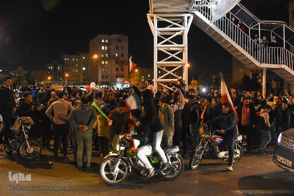 جشن پیروزی تیم ملی در سمنان