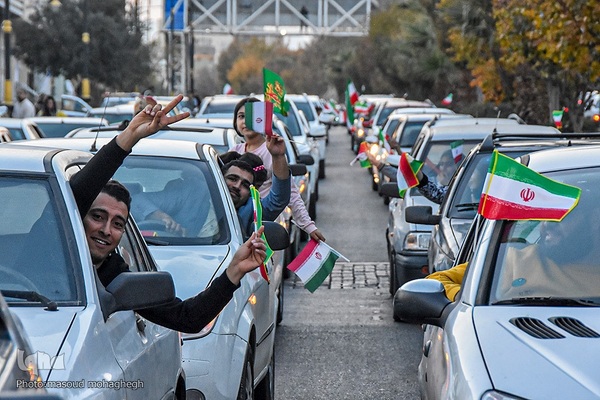 جشن پیروزی تیم ملی ایران