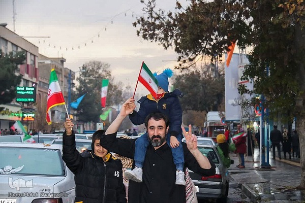 جشن پیروزی تیم ملی ایران