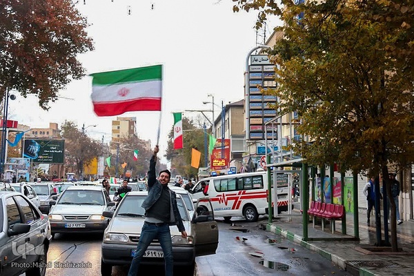 جشن پیروزی تیم ملی ایران