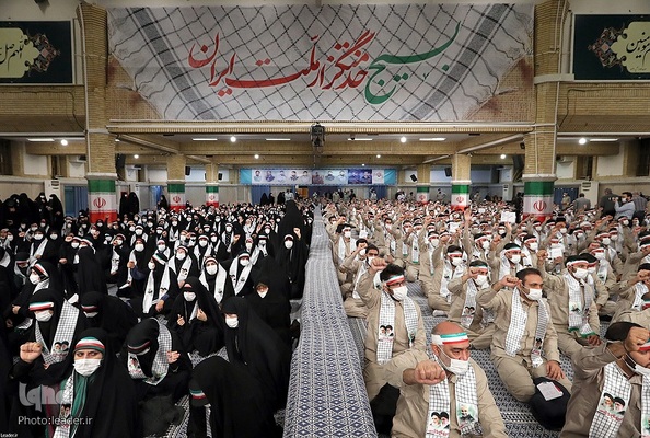 دیدار صدها تن از بسیجیان با رهبر معظم انقلاب اسلامی