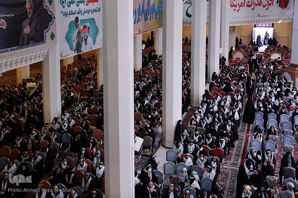 مراسم حماسه حضور بسیجیان در حرم شاهچراغ(ع)