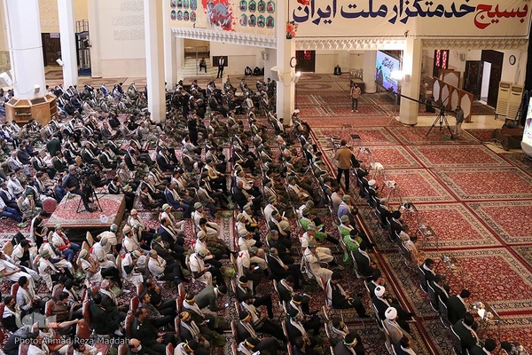 مراسم حماسه حضور بسیجیان در حرم شاهچراغ(ع)