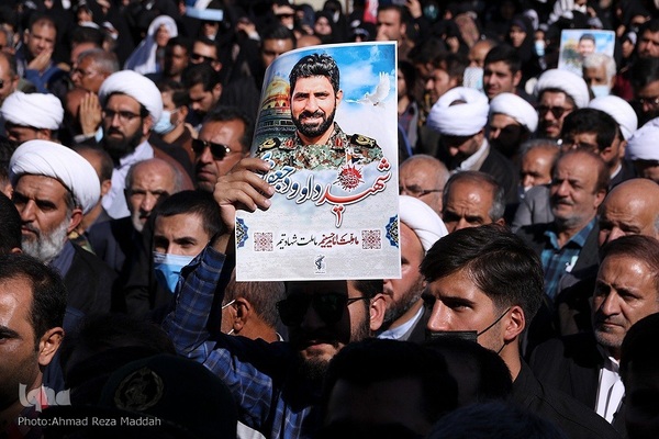 مراسم تشییع پیکر مطهر شهید مدافع حرم، سردار «داوود جعفری»