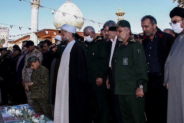 مراسم تشییع پیکر مطهر شهید مدافع حرم، سردار «داوود جعفری»