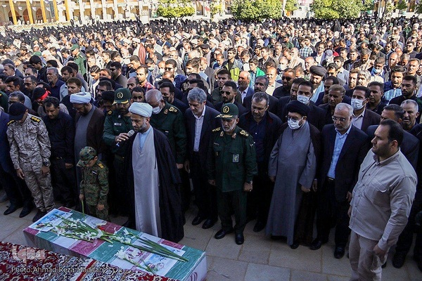 مراسم تشییع پیکر مطهر شهید مدافع حرم، سردار «داوود جعفری»