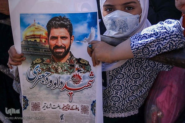 مراسم تشییع پیکر مطهر شهید مدافع حرم، سردار «داوود جعفری»