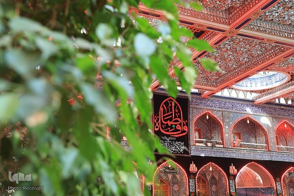 سیاه‌پوشان ایام فاطمیه در آستان عباسی