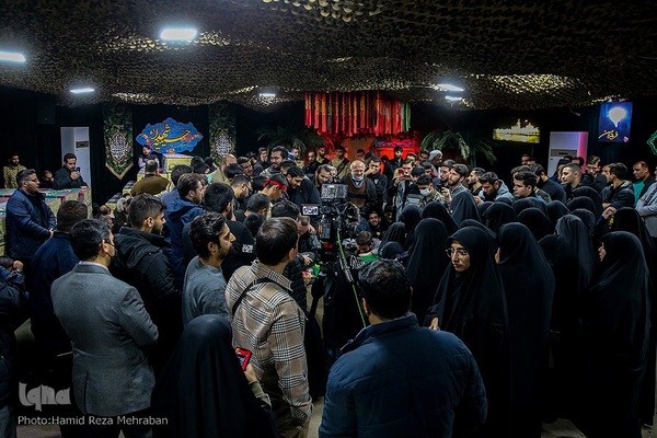 وداع با پیکر مطهر شهید مدافع امنیت طلبه بسیجی حسن مختار‌زاده