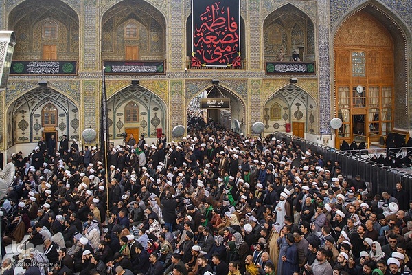 عزاداری شهادت حضرت زهرا(س) در آستان علوی و حسینی
