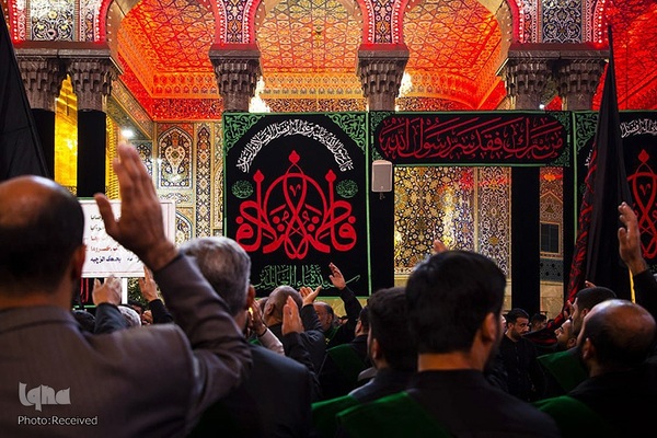 عزاداری شهادت حضرت زهرا(س) در آستان علوی و حسینی
