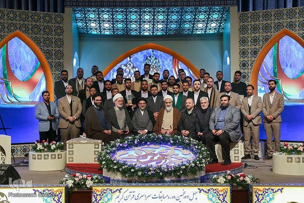 اختتامیه بخش آقایان مسابقات قرآن اوقاف در قزوین
