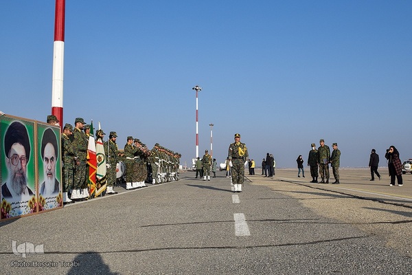 استقبال از پنج شهید گمنام دوران دفاع مقدس