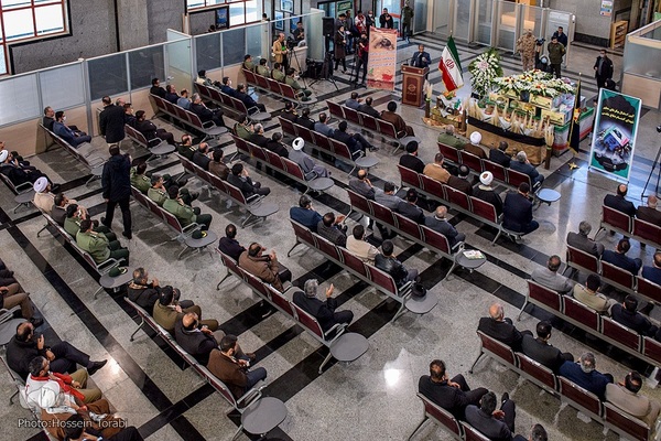 استقبال از پنج شهید گمنام دوران دفاع مقدس