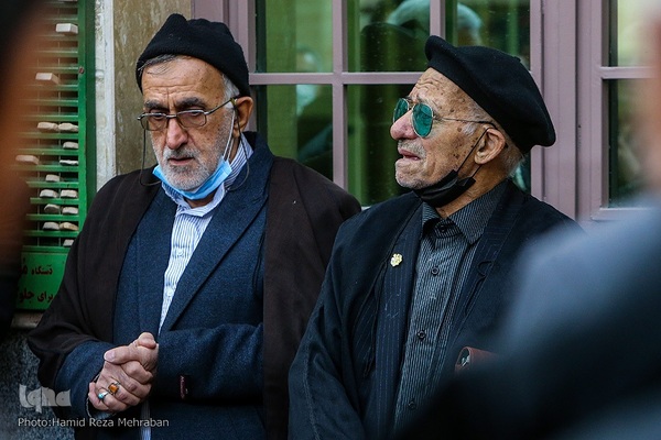 تشییع پیکر «حاج احمد فیاض» پیرغلام اهل‌بیت(ع)