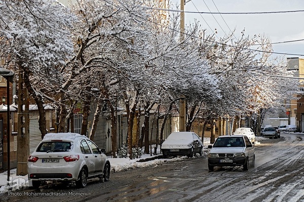 اولین برف زمستانی همدان‎‎