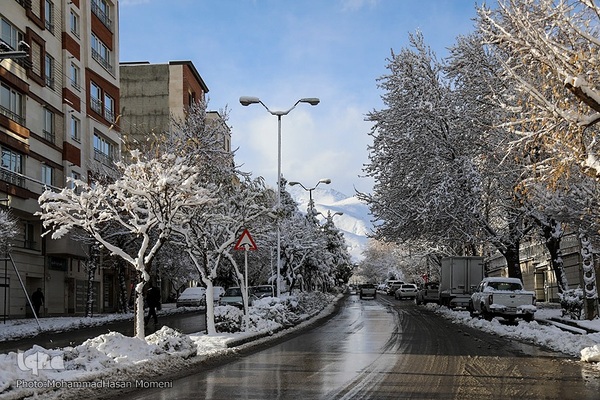 اولین برف زمستانی همدان‎‎