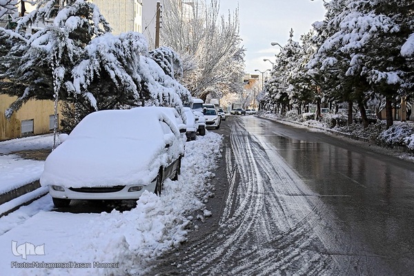 اولین برف زمستانی همدان‎‎
