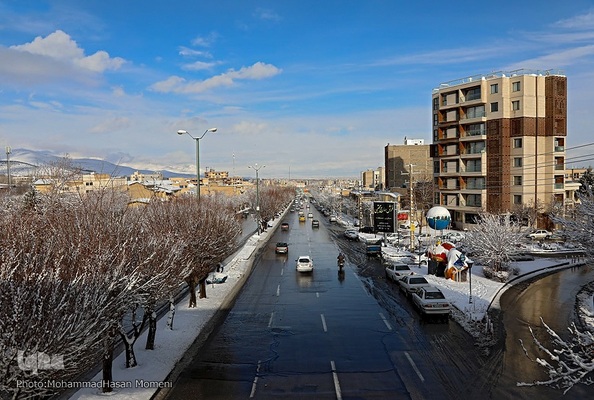 اولین برف زمستانی همدان‎‎