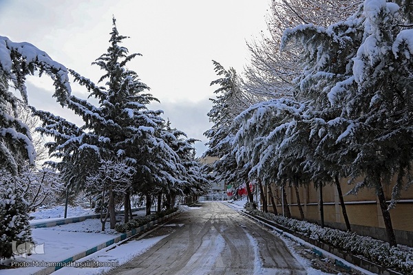 اولین برف زمستانی همدان‎‎