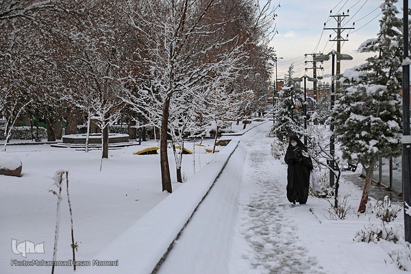 اولین برف زمستانی همدان‎‎