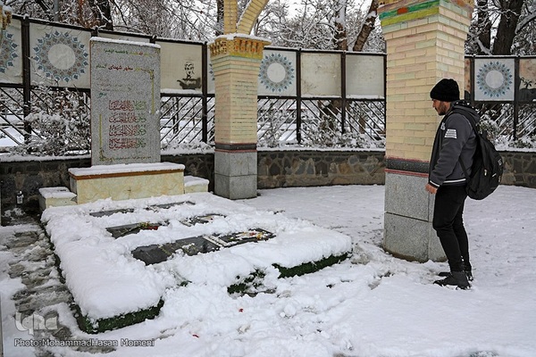 اولین برف زمستانی همدان‎‎