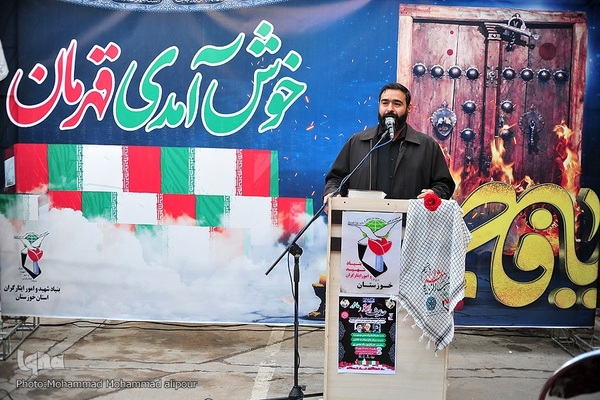 سوگواری ایام فاطمیه در جوار شهدای گمنام در اهواز