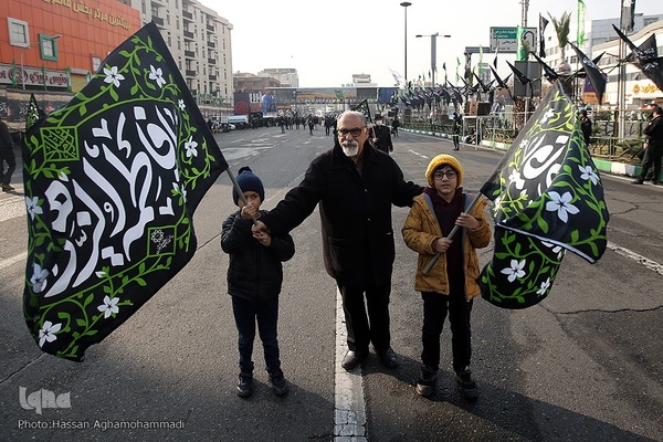 تجمع هیئت‌های عاشورای فاطمی در میدان هفت تیر