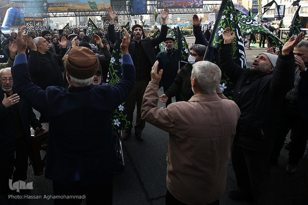 تجمع هیئت‌های عاشورای فاطمی در میدان هفت تیر