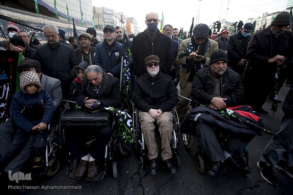 تجمع هیئت‌های عاشورای فاطمی در میدان هفت تیر