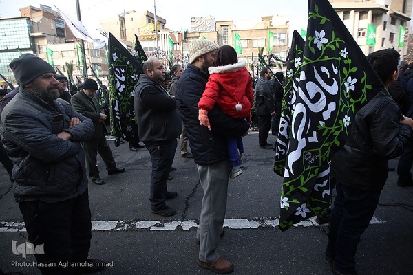 تجمع هیئت‌های عاشورای فاطمی در میدان هفت تیر