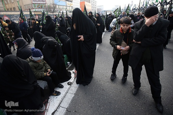 تجمع هیئت‌های عاشورای فاطمی در میدان هفت تیر