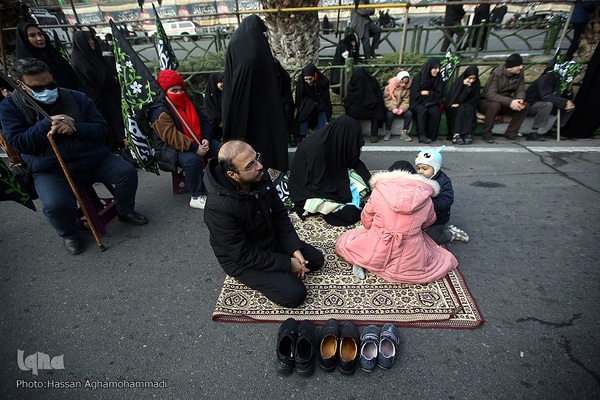 تجمع هیئت‌های عاشورای فاطمی در میدان هفت تیر