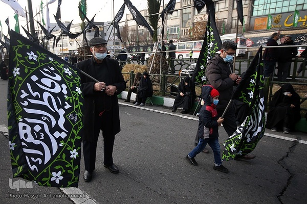 تجمع هیئت‌های عاشورای فاطمی در میدان هفت تیر
