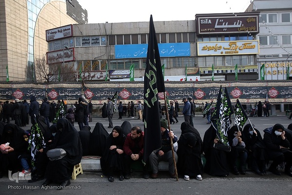 تجمع هیئت‌های عاشورای فاطمی در میدان هفت تیر